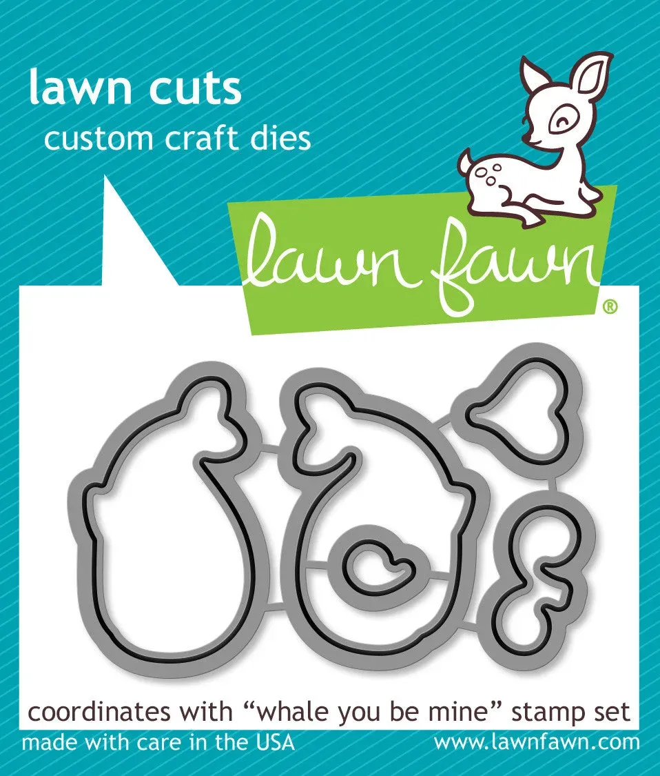 Lawn Fawn Whale You Be Mine Stanzen Wal Valentinstag