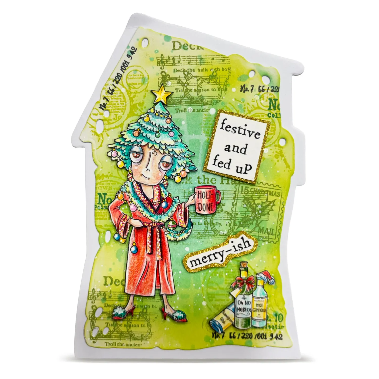 AALL and Create TP-1386 Holi-Done Dee Stempelset A7 5-teilig Weihnachten