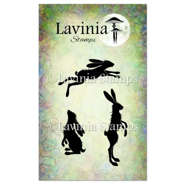 Lavinia-Stamps Whimsical Hares Stempel Hasen Skurril