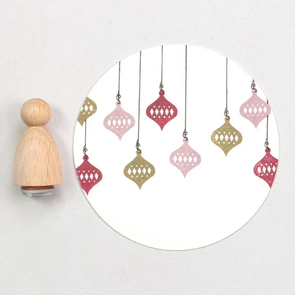 Perlenfischer Christbaumschmuck Stempel 12x15mm
