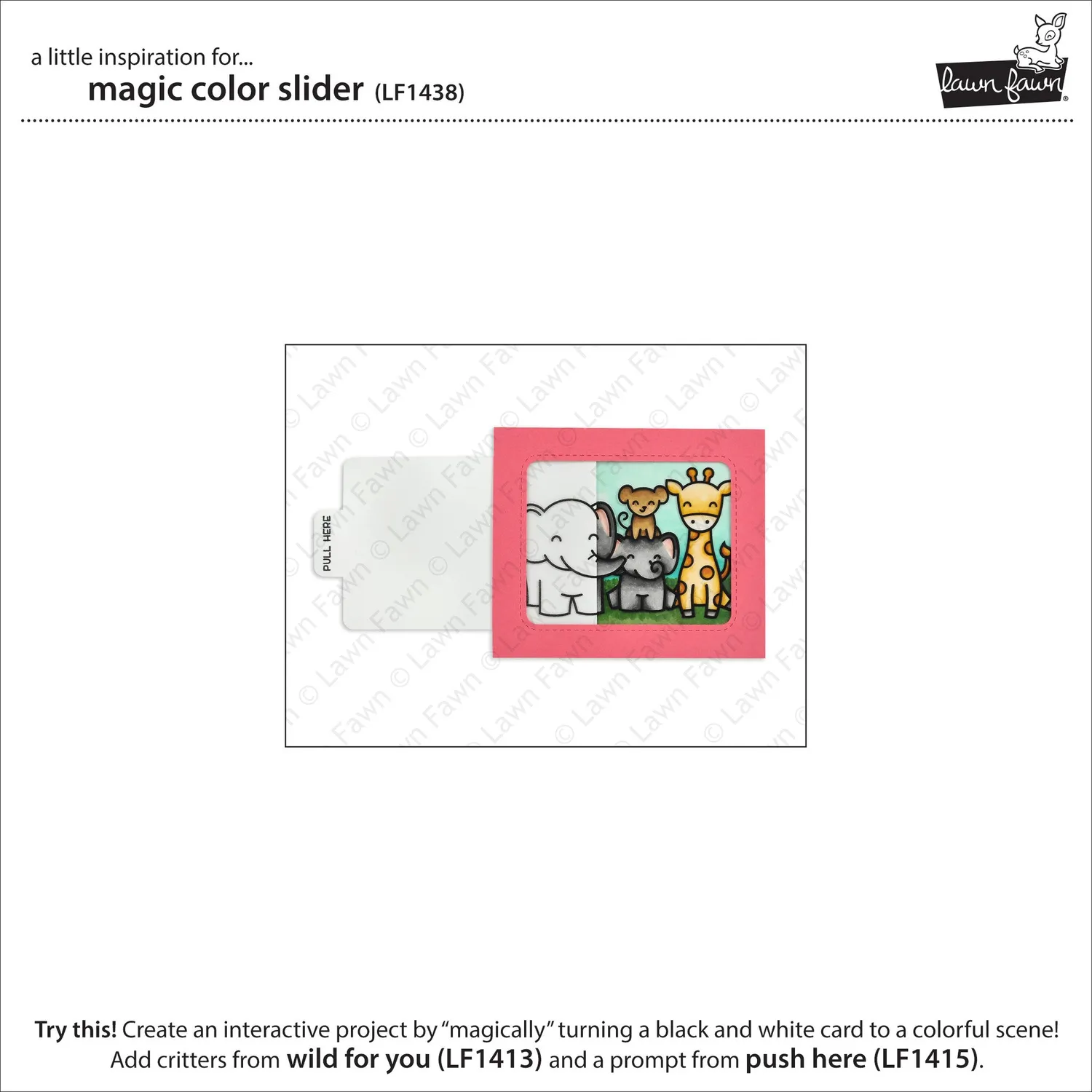 Lawn Fawn Magic Color Slider Stanzen interaktiv farbig