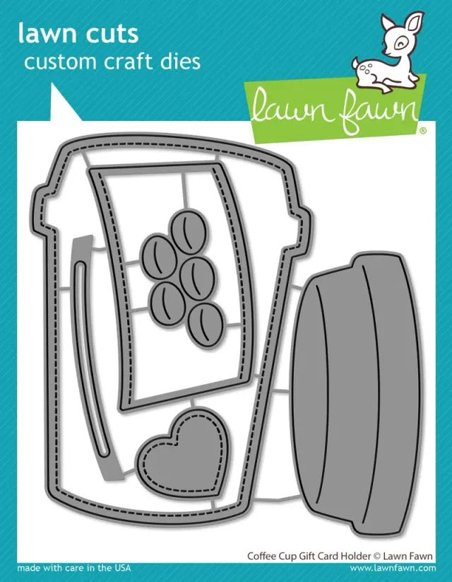 Lawn Fawn Coffee Cup Gift Card Holder LF3514 Stanzen