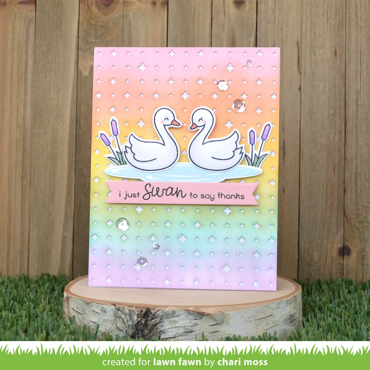 Lawn Fawn Sparkle Backdrop LF2353 Stanzschablone 14x10,8 cm