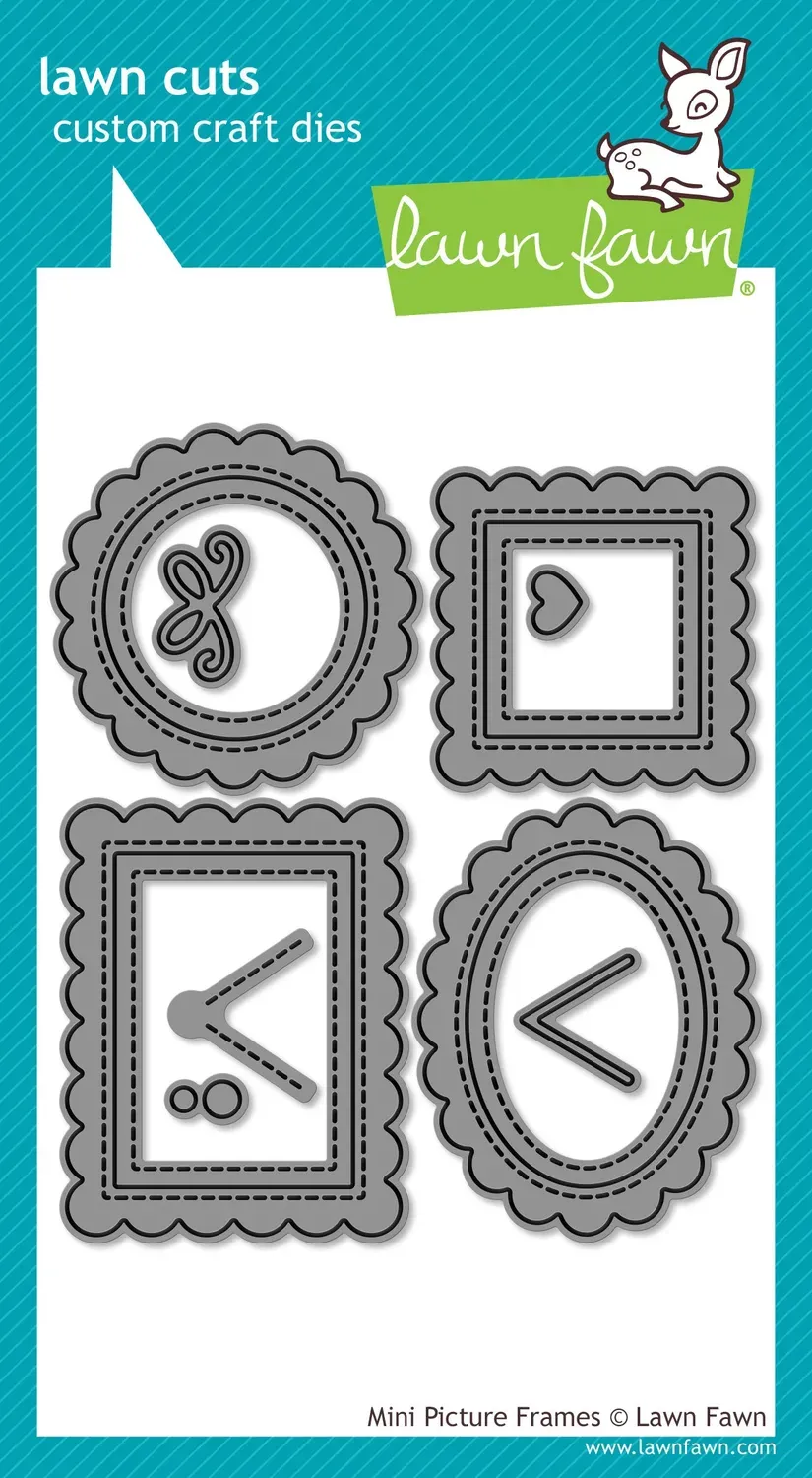 Lawn Fawn Mini Picture Frames Stanzen Rahmen 4tlg