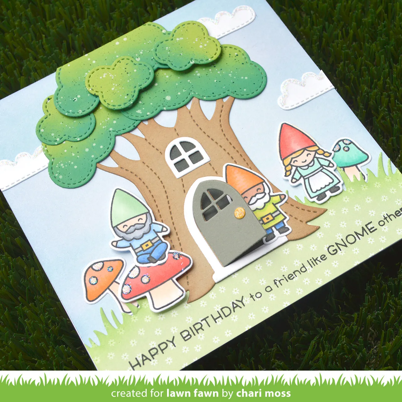 Lawn Fawn Tree House Stanzschablonen Baumhaus LF2876