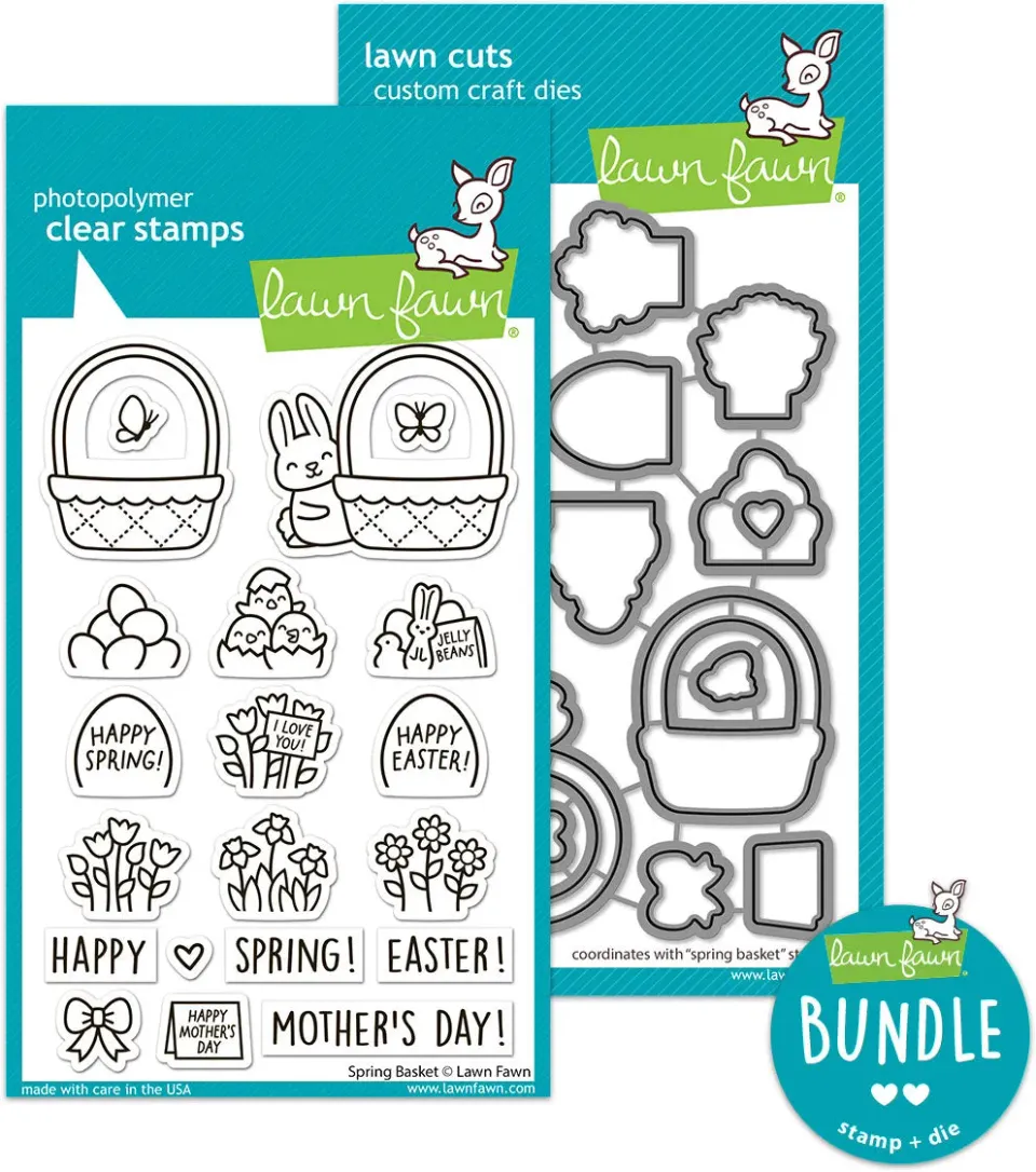 Lawn Fawn Spring Basket Stempel Dies Bundle Ostern
