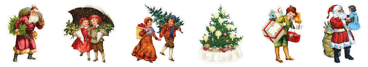 StudioLight Essentials Stickers Vintage Figures 6 Designs Rolle