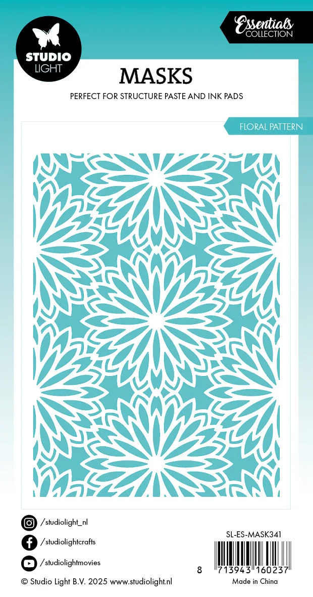 StudioLight Essentials Floral Background Schablone Blumen
