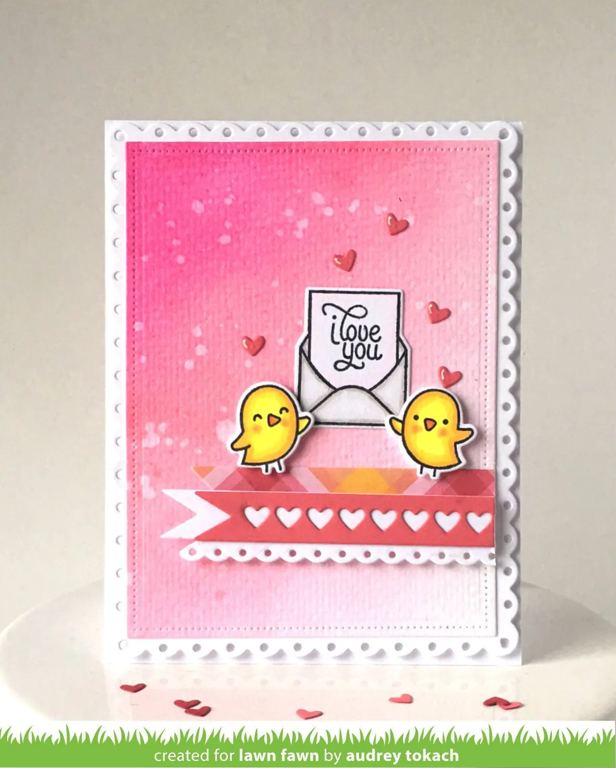 Lawn Fawn Love Letters Stempelset Valentinstag
