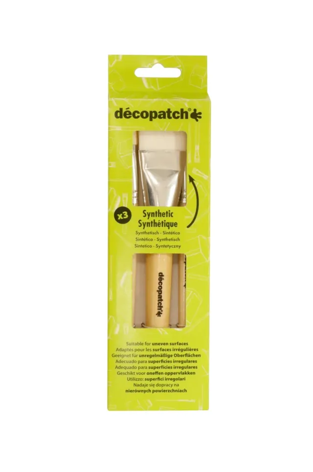 décopatch Pinsel Seide 3er Set unebene Flächen