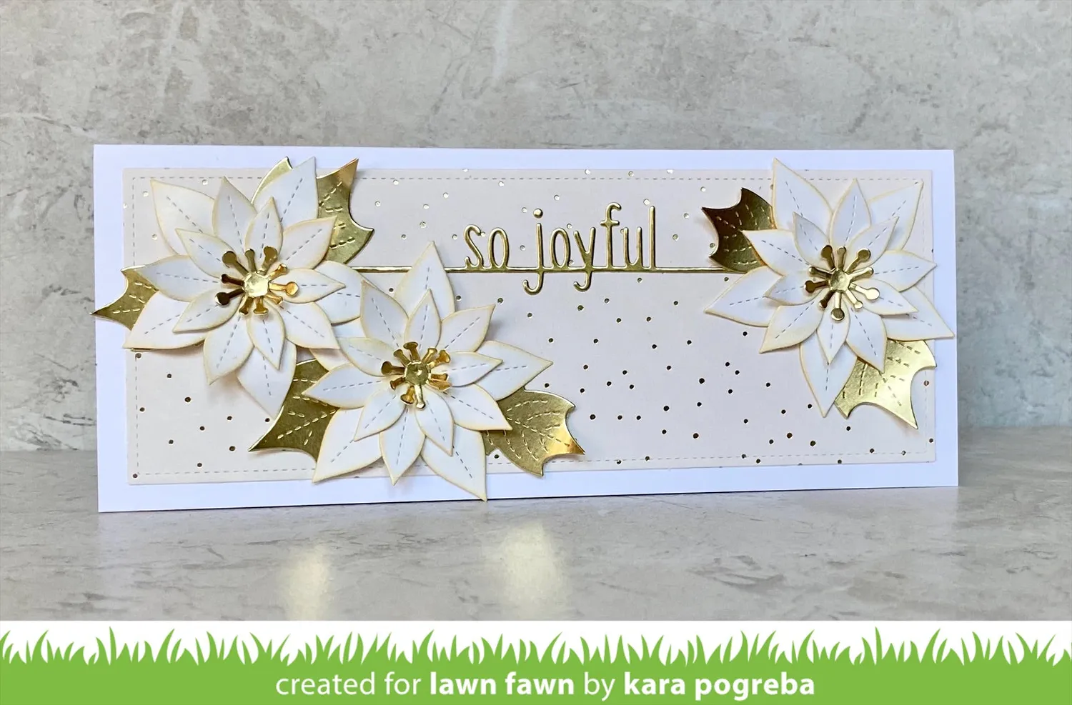 Lawn Fawn So Joyful Line Border Stanzschablone Weihnachten