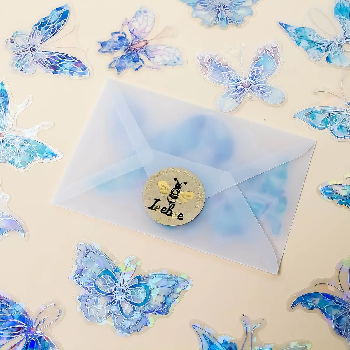 Ieebee Ice Crystal Wings PET Sticker Forest 20 Stk