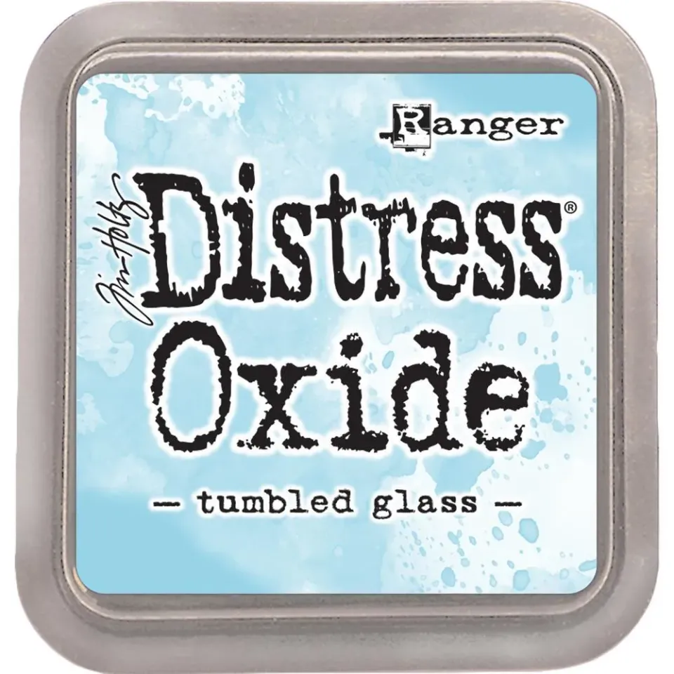 Ranger Distress Oxide Tumbled Glass Stempelkissen blau