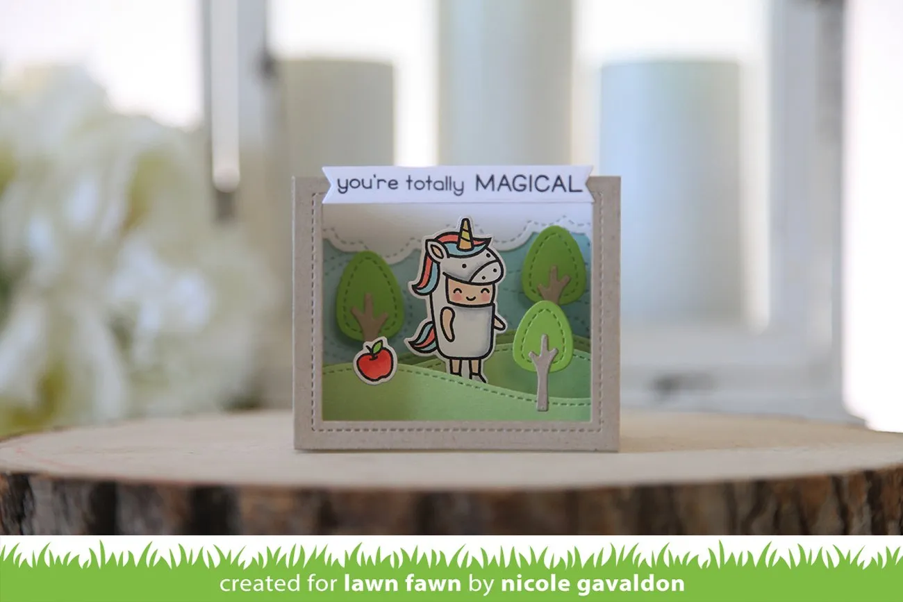 Lawn Fawn Shadow Box Card Stanzschablonen 15-tlg