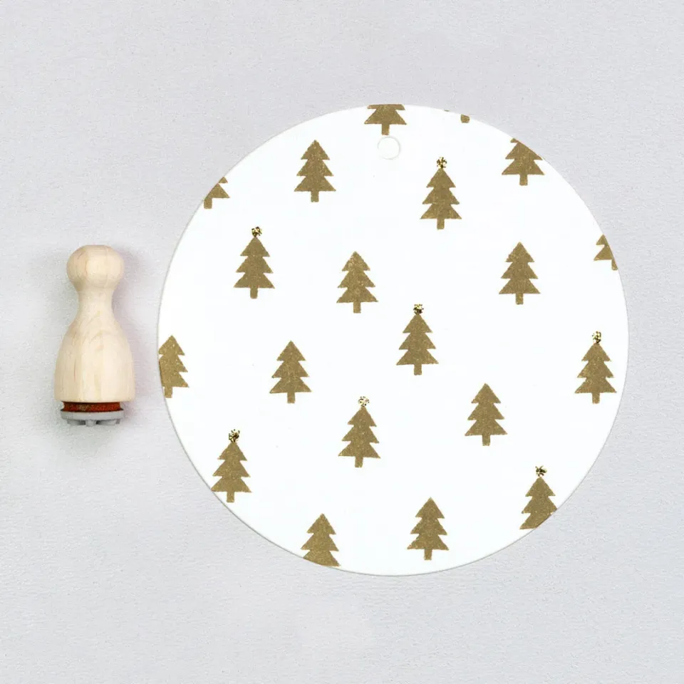 Perlenfischer Fir Tree Mini Stempel 10x7 mm Holzkegel
