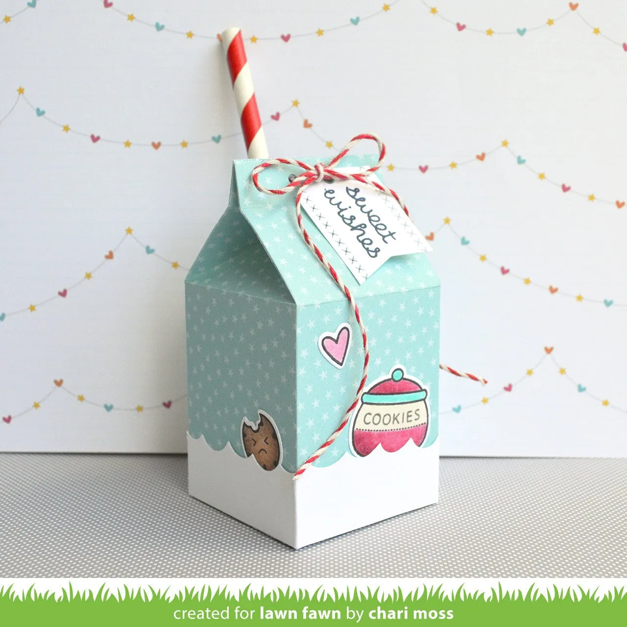 Lawn Fawn Lawn Cuts Milk Carton Stanzschablone 3D-Box