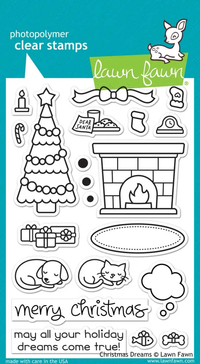 Lawn Fawn Christmas Dreams Stempelset Weihnachten