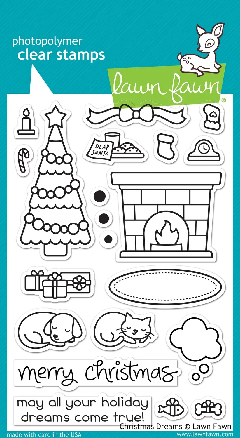 Lawn Fawn Christmas Dreams Stempelset Weihnachten