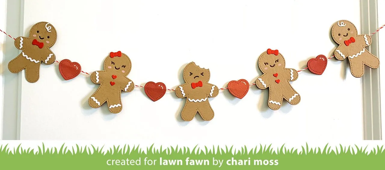 Lawn Fawn Gingerbread Friends Stanze Lebkuchen Set