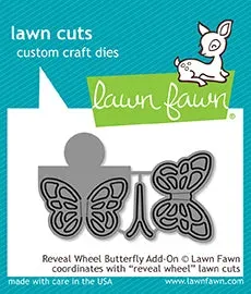 Lawn Fawn Lawn Cuts Reveal Wheel Butterfly Add-On Stanzen