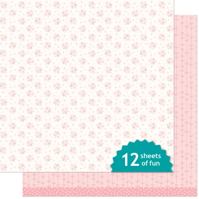 Lawn Fawn Blissful Blossoms Camellia LF4003 Designpapier Rosa