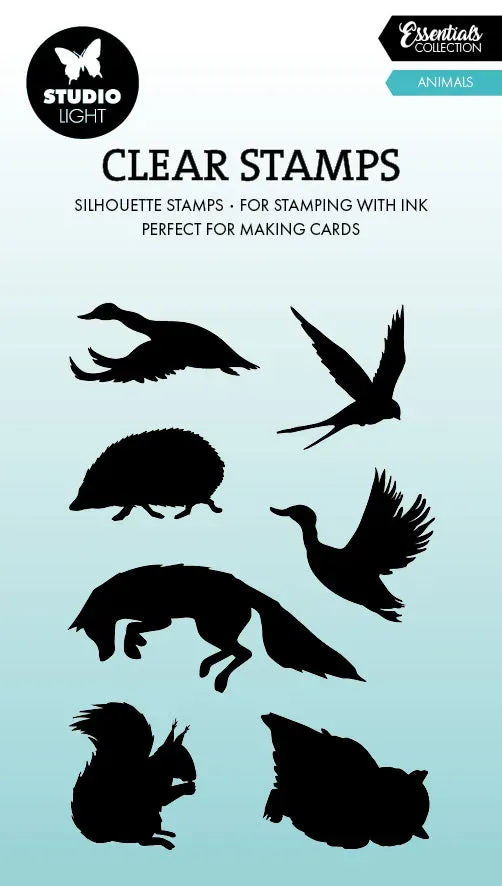 StudioLight Essentials Silhouette Animals Clear Stempel Tiere