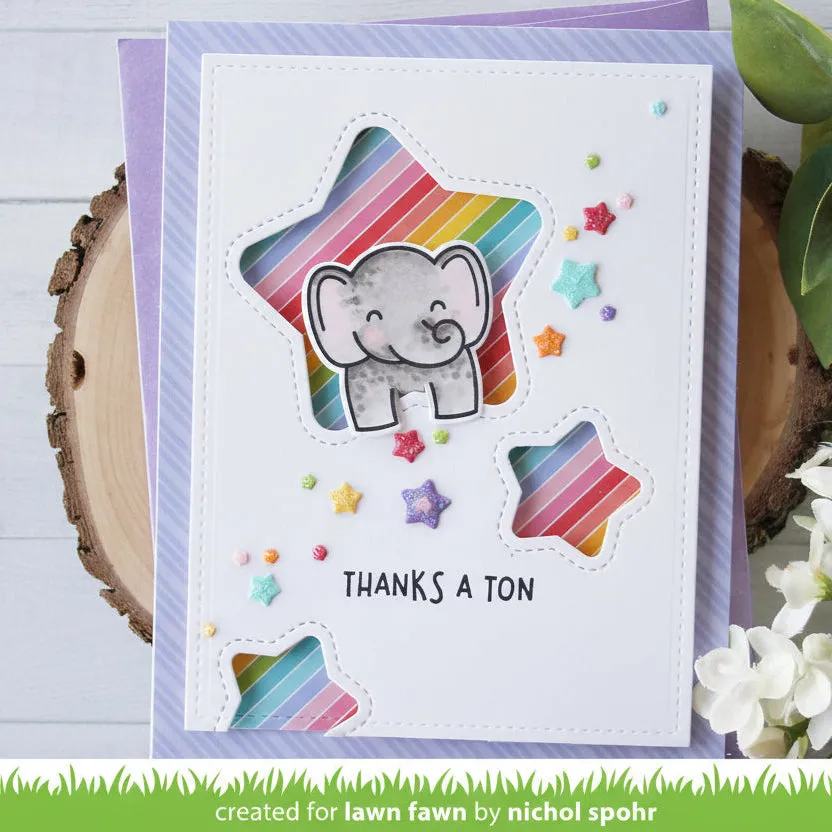 Lawn Fawn Outside In Stitched Star Stackables Stanzen Sterne