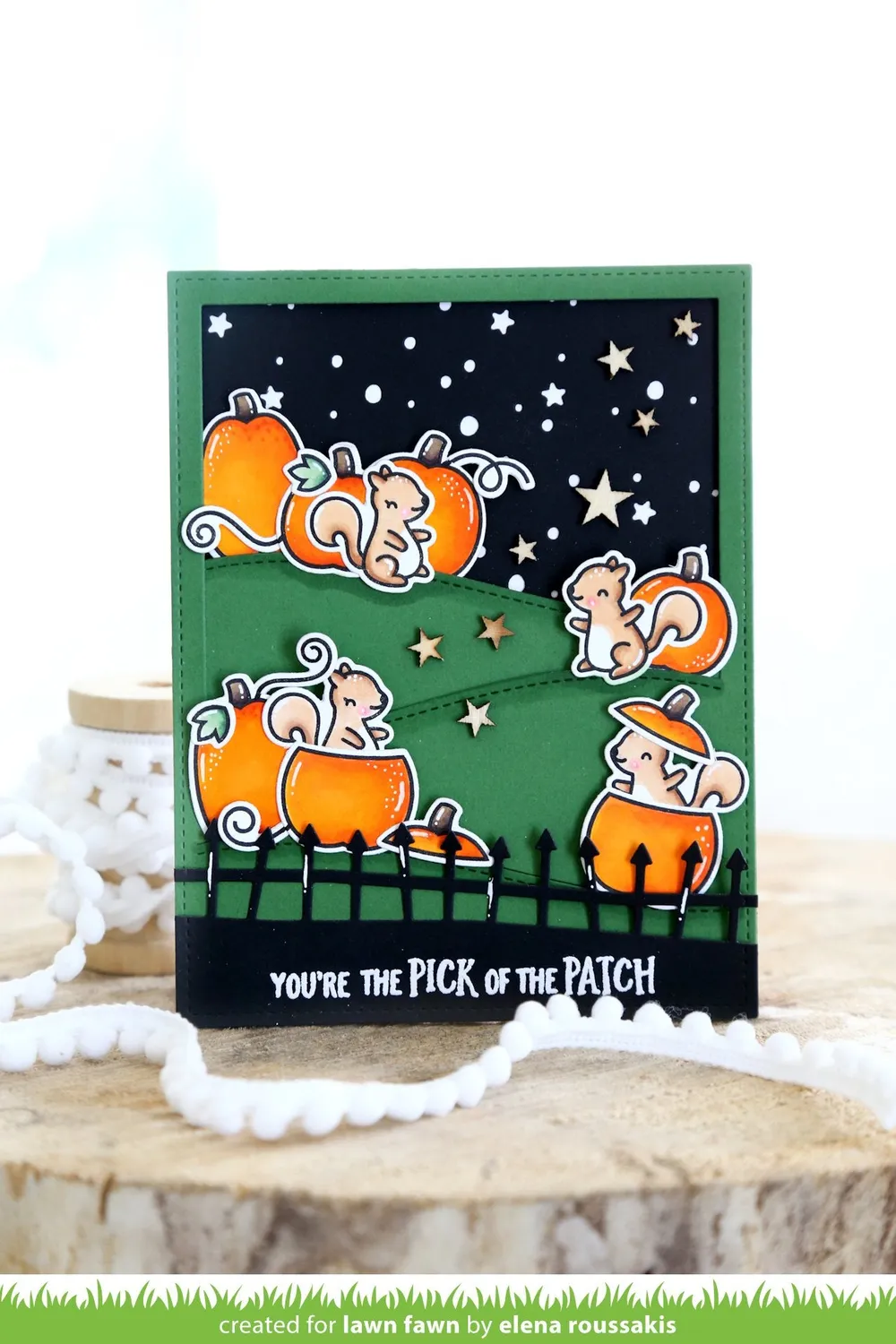 Lawn Fawn Pick of the Patch Stempel Halloween Kürbis