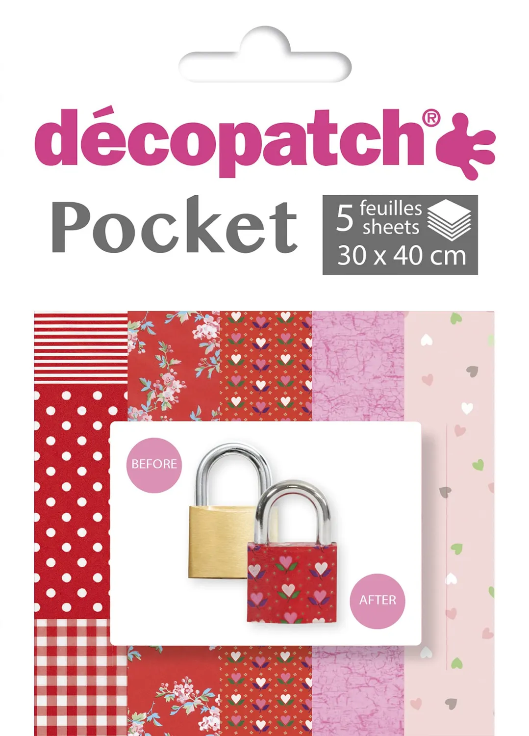 décopatch DP005O Décopatch Papier 5 Bogen Sortierung 5