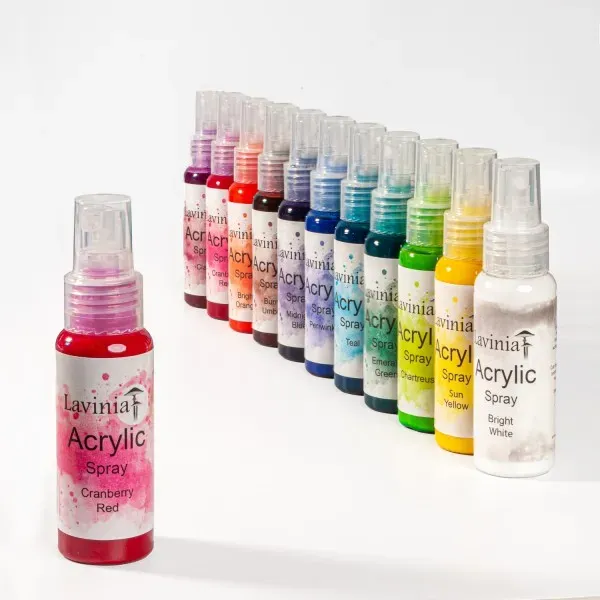 Lavinia Stamps Acrylic Spray Cranberry Red Acrylspray permanent