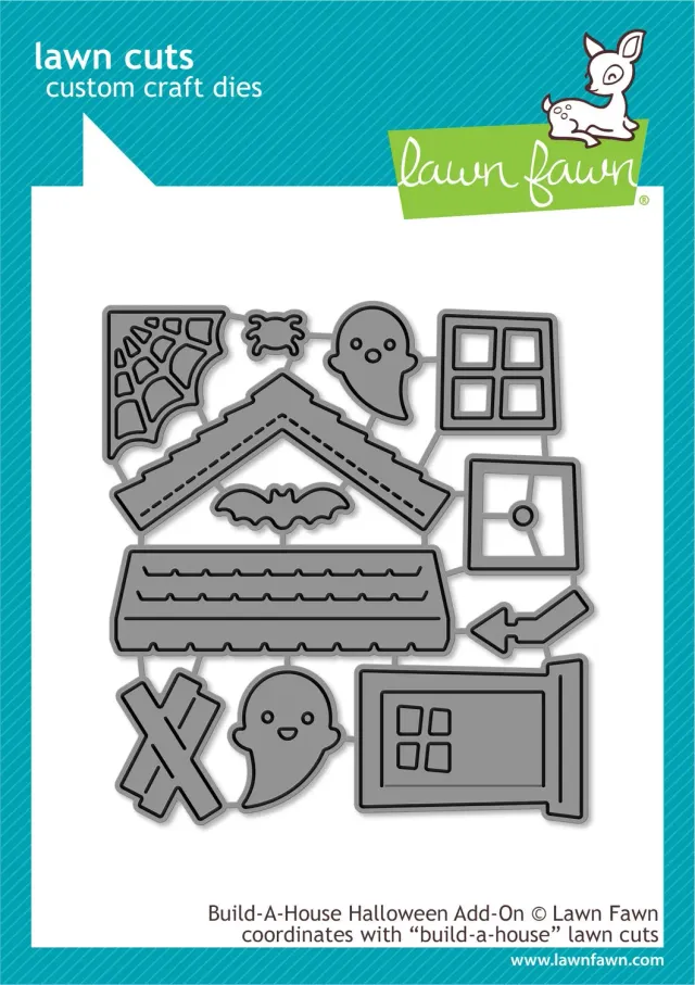 Lawn Fawn Lawn Cuts Build-A-House Halloween Stanzschablone