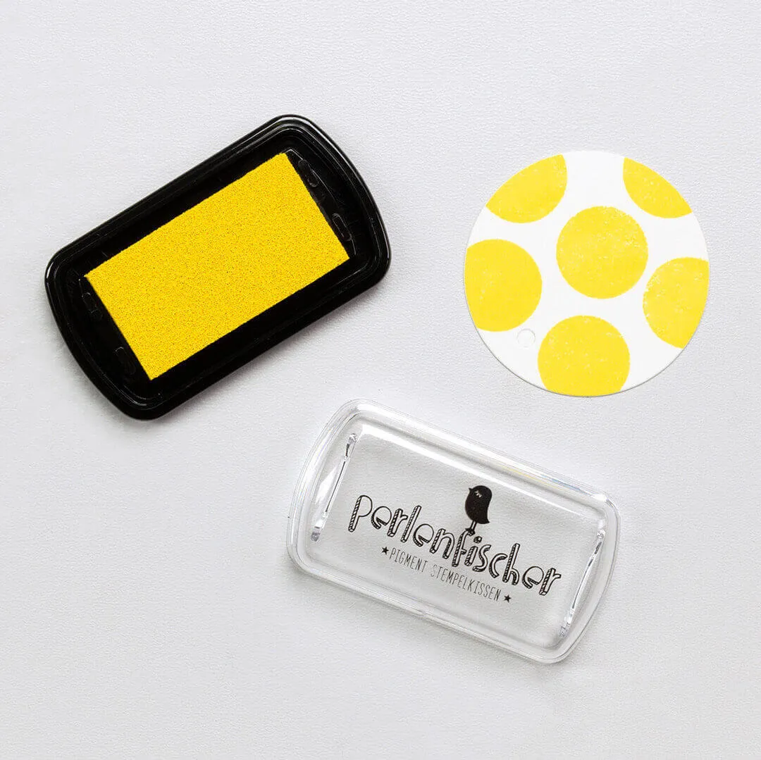 Perlenfischer Stempelkissen Banane Mini Pigment 4,5cm