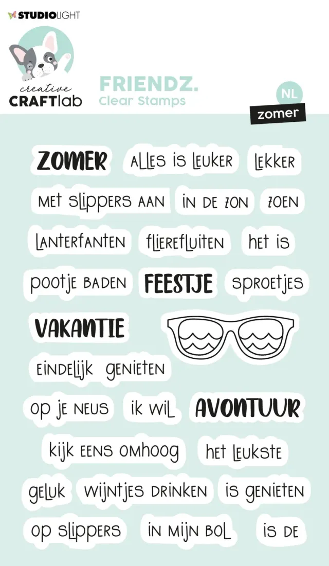 StudioLight Creative Craftlab Friendz Zomer Transparentstempel
