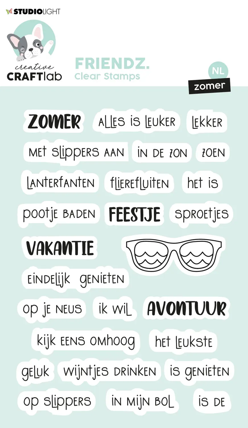 StudioLight Creative Craftlab Friendz Zomer Transparentstempel