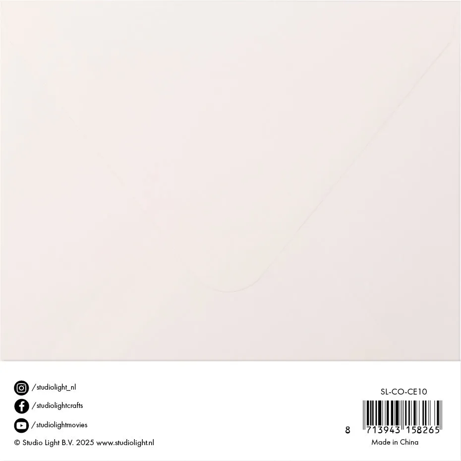 StudioLight Essentials Karten & Umschläge Creme 6x6 inch
