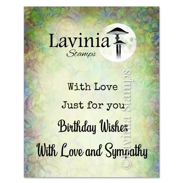 Lavinia Stamps Heartfelt Verses Stempel Fotopolymer