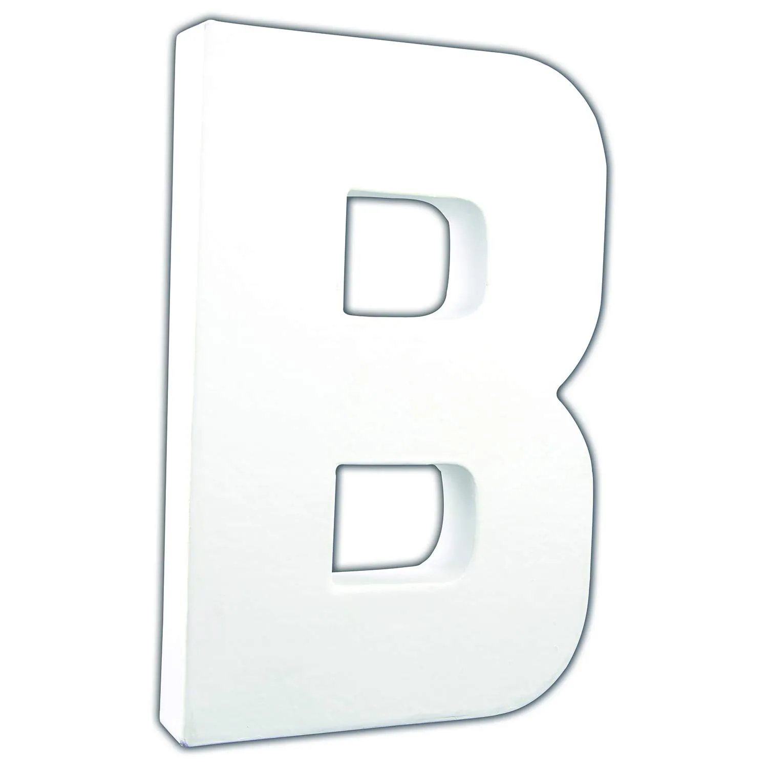 Décopatch AC703C Pappmaché-Buchstabe D 20,5 cm weiß