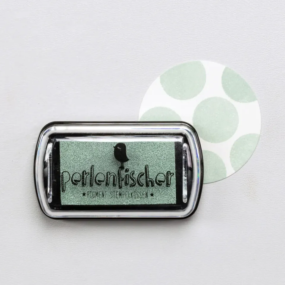 Perlenfischer Salbei Mini Stempelkissen Pigment