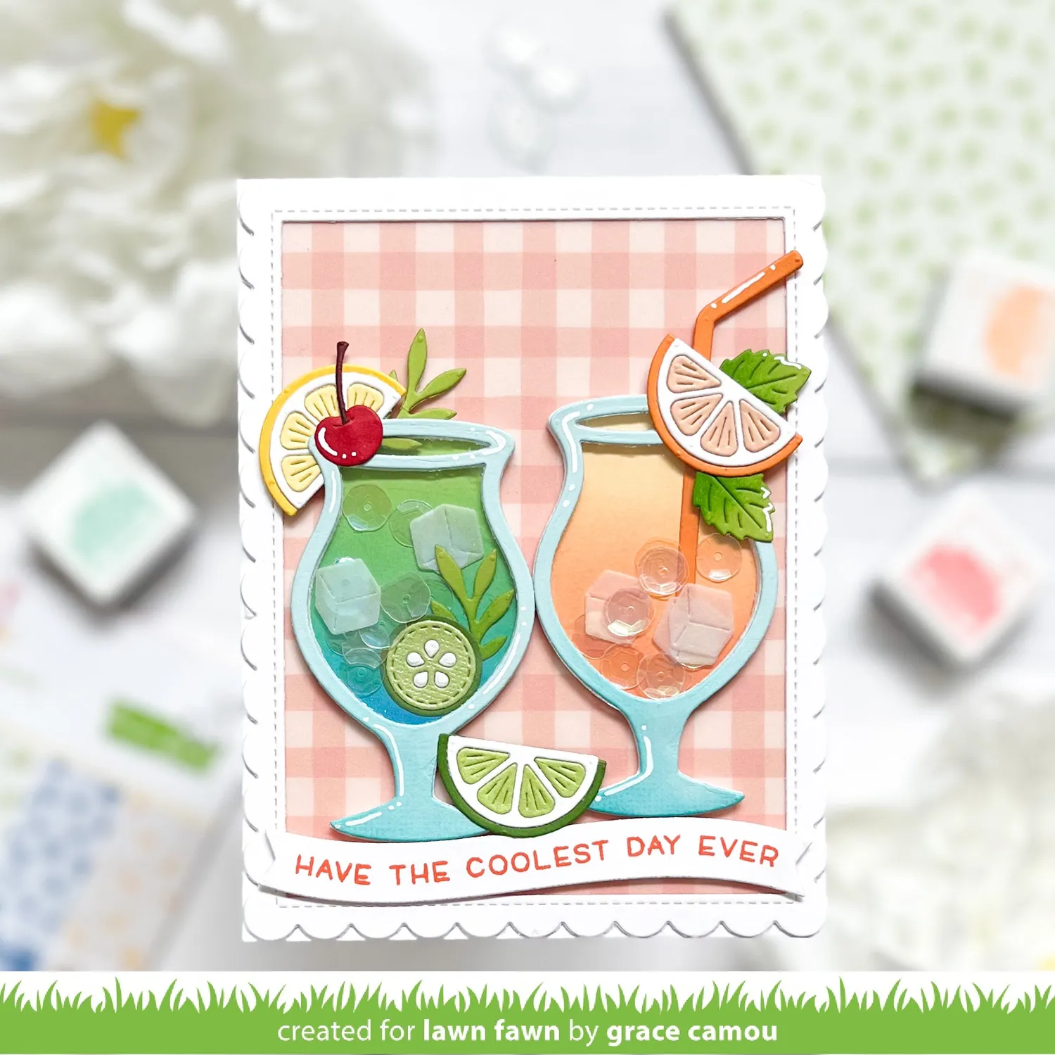 Lawn Fawn Build-A-Drink Cocktail LF3177 Stanzen