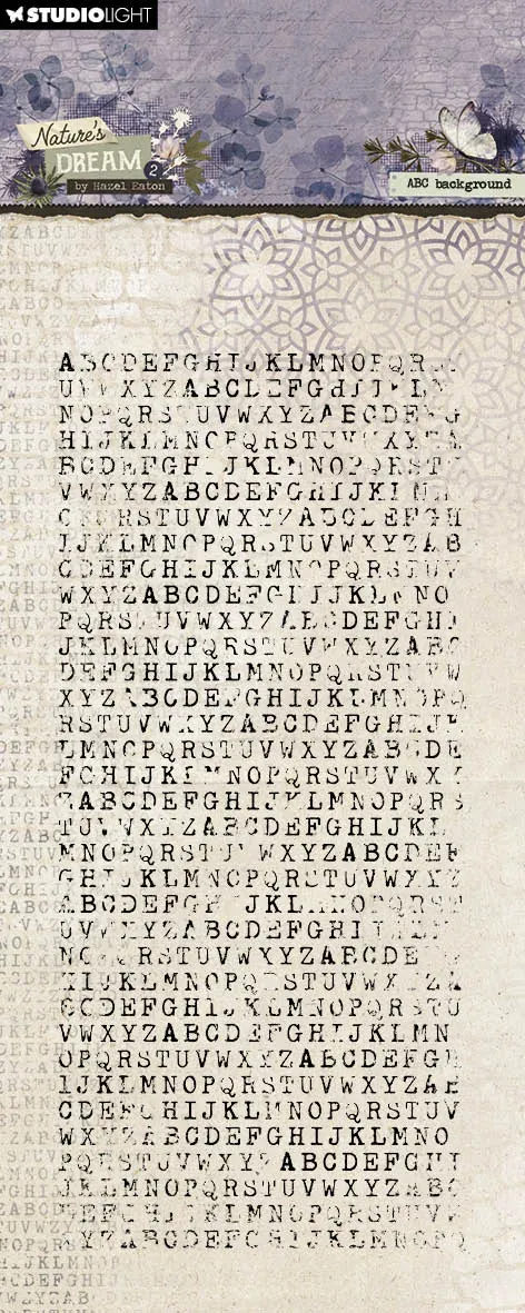 Hazel Eaton Nature's Dream 2 ABC Clear Stempel Hintergrund