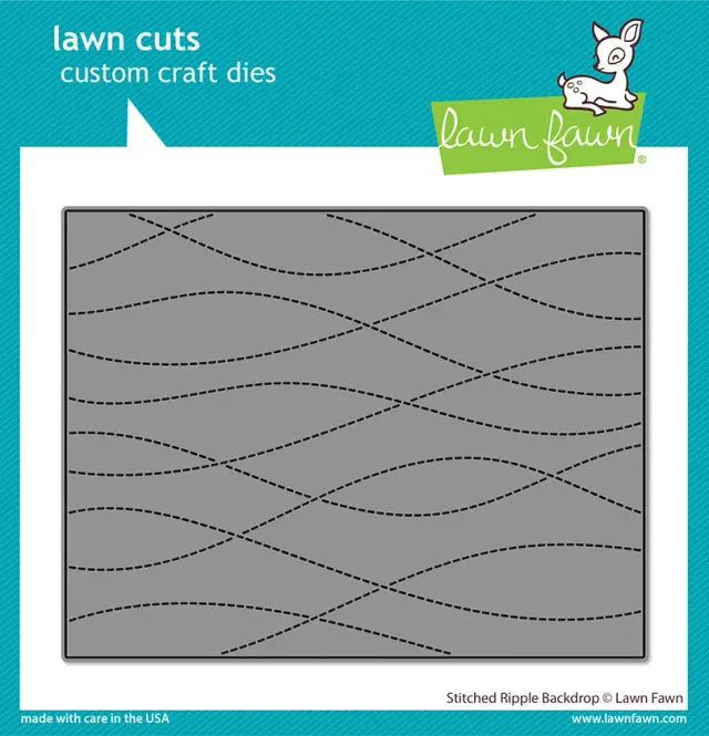 Lawn Fawn Lawn Cuts Stitched Ripple Backdrop Stanze Wellen