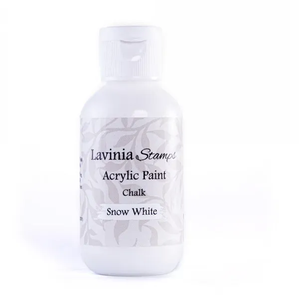 Lavinia-Stamps Chalk Acrylic Paint Snow White Acrylfarbe matt weiß