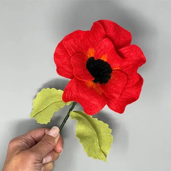 Lavinia Stamps Poppy Filz-Bastelset Mohnblume 14x30 cm