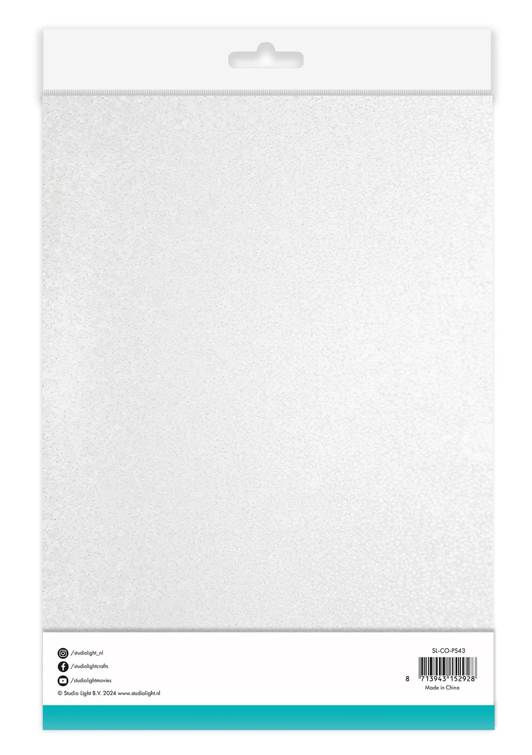 StudioLight Essentials White Glitzerpapier 10 Blatt A5