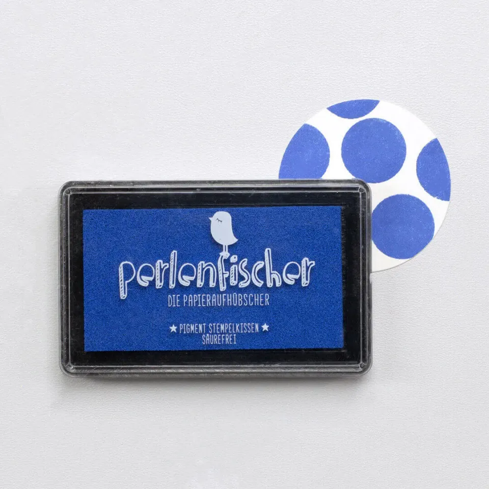 Perlenfischer Kornblume Groß Stempelkissen Blau