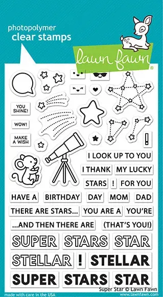 Lawn Fawn Super Star Clear Stamps Stempelset Stern