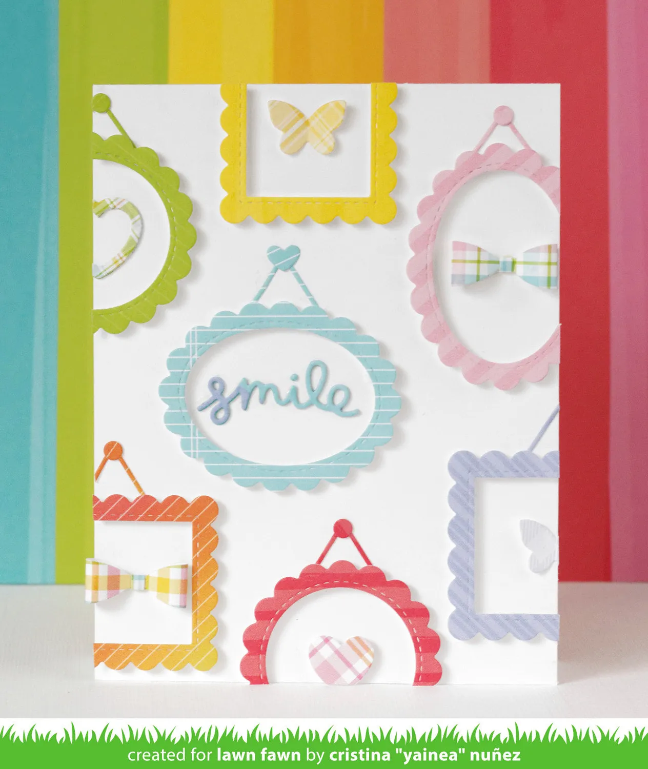 Lawn Fawn Mini Picture Frames Stanzen Rahmen 4tlg