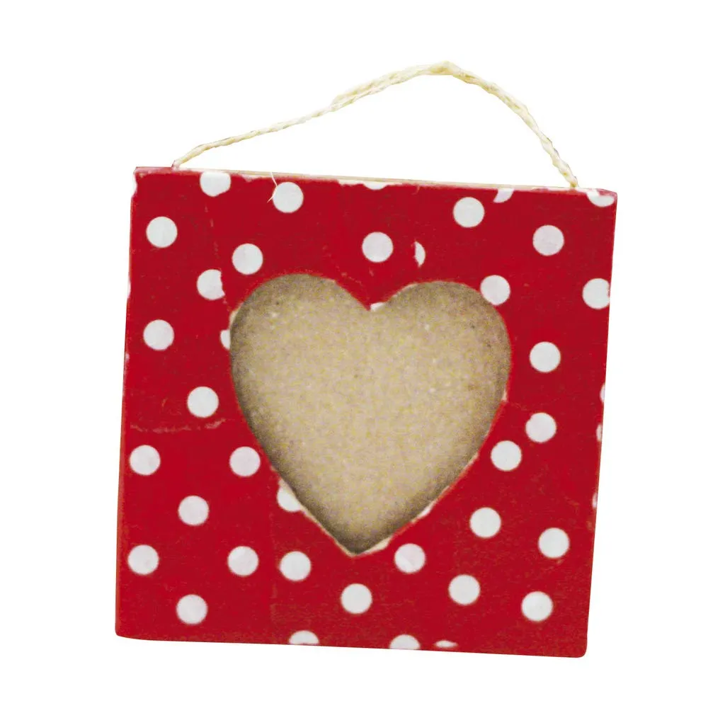 Décopatch CD690O Rahmen Herz S Pappmaché 8x8cm 5,5x5,5cm