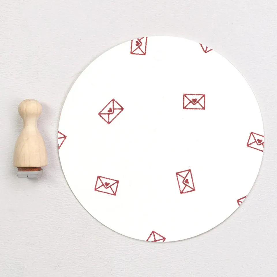 Perlenfischer Liebesbrief mini Stempel 8x6 mm Herz