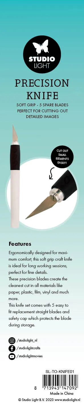 Studio Light Essentials Precision Knife Bastelmesser 5 Klingen